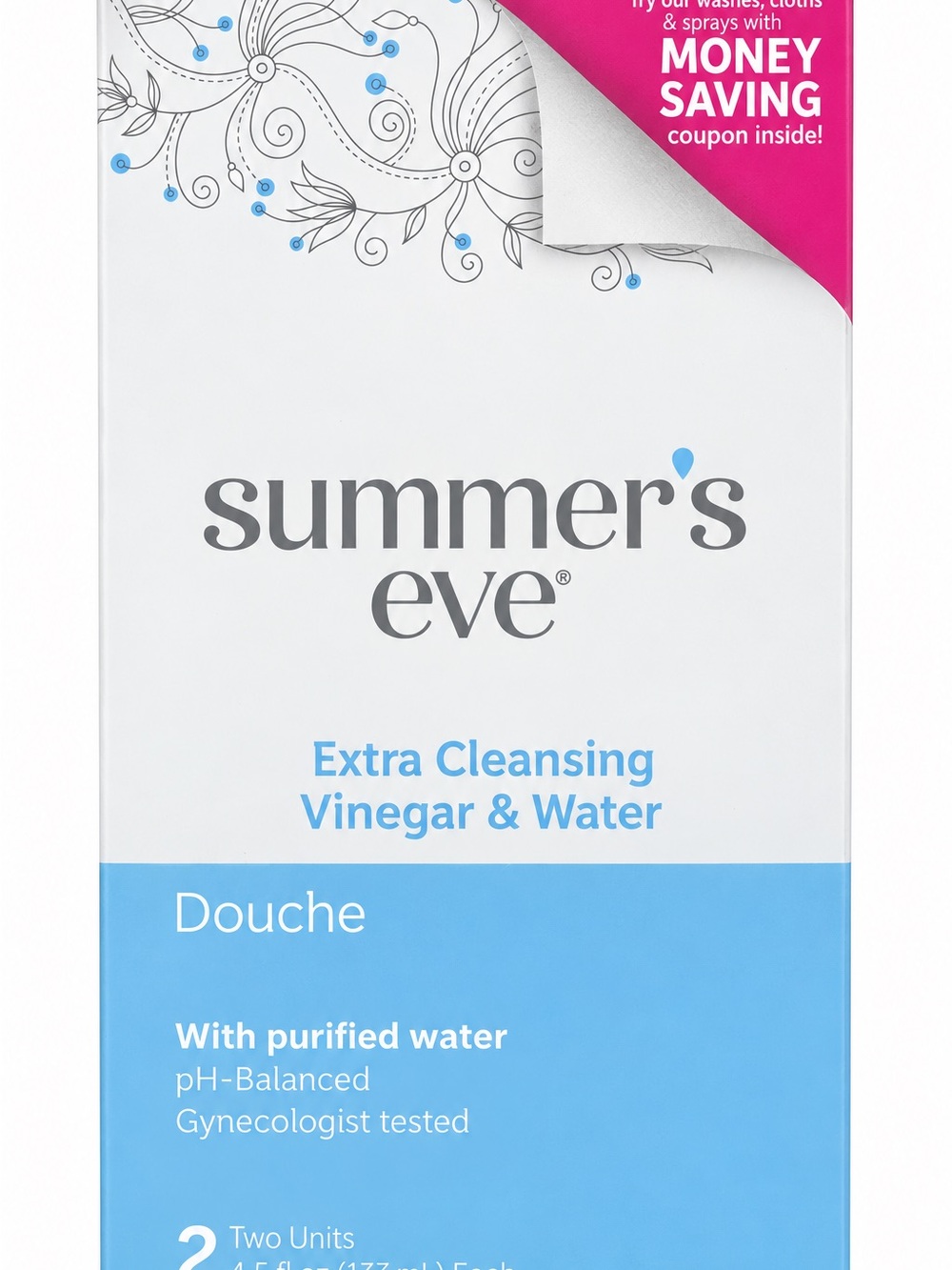 Extra Cleansing Vinegar & Water Douche — Blue